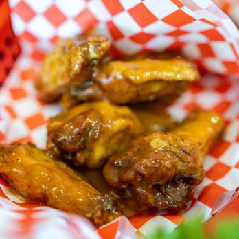 Jackie's Place - Party Wings Peach-Habanero ($7.50/12) - Soul Food Near Me - San Jose, California Jackie's Place - Party Wings Peach-Habanero ($7.50/12) - Soul Food Near Me - San Jose, California