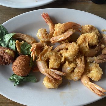 Skipper's Fish Camp - Fried shrimp meal with hush puppies - Seafood Near Me - Darien, Georgia Skipper's Fish Camp - Fried shrimp meal with hush puppies - Seafood Near Me - Darien, Georgia