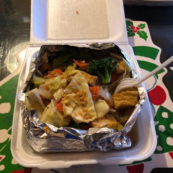 Thai Palms Restaurant - Fried tofu veggie chop suey! - Thai Near Me - Palmdale, California