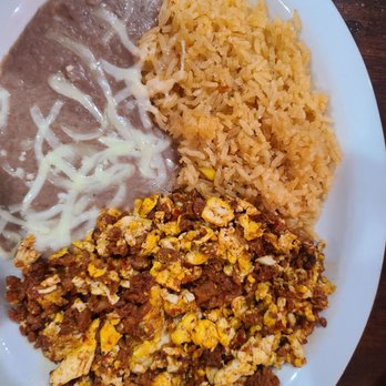 La Cabana - Chorizo and huevos. The chorizo is made at the restaurant as is the refried beans. - Mexican Near Me - Platte City, Missouri La Cabana - Chorizo and huevos. The chorizo is made at the restaurant as is the refried beans. - Mexican Near Me - Platte City, Missouri