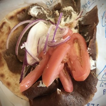 Gyro World - Gyro Sandwich (very little sauce) - Greek Near Me - Flushing, New York Gyro World - Gyro Sandwich (very little sauce) - Greek Near Me - Flushing, New York
