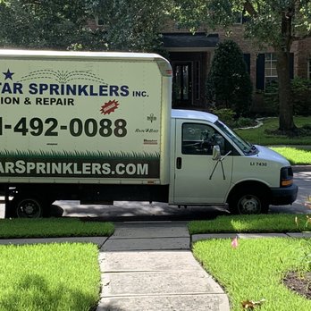 Five Star Sprinklers - Five Star Sprinklers Service vehicle. - Landscaping Near Me Five Star Sprinklers - Five Star Sprinklers Service vehicle. - Landscaping Near Me