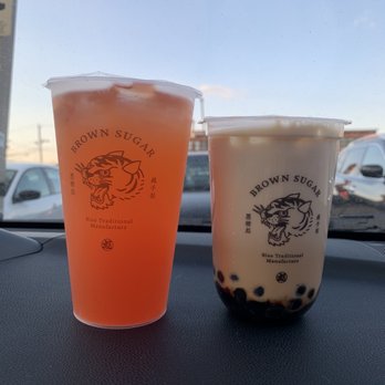 Biao Sugar - Biao Brown Sugar Boba Milk Grapefruit green tea - Bubble Tea Near Me - New York, New York