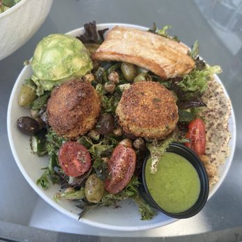 The Stockpot Chesapeake - Mediterranean Salad with Falafel and Avocado - Comfort Food Near Me - Chesapeake, Virginia The Stockpot Chesapeake - Mediterranean Salad with Falafel and Avocado - Comfort Food Near Me - Chesapeake, Virginia