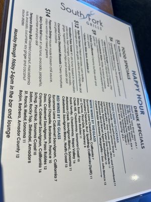 Menu photo 2 South Fork Grille El Dorado Hills El Dorado Hills, CA Menu photo 2 South Fork Grille El Dorado Hills El Dorado Hills, CA
