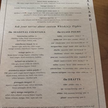 The Ballard Cut - Menu - New American Near Me - Seattle, Washington The Ballard Cut - Menu - New American Near Me - Seattle, Washington