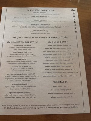 Menu photo 6 The Ballard Cut Seattle, WA