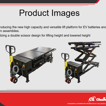 Service Tech Tools & Equipment - Lift platform for EV batteries. - Mobility Equipment Sales & Services Near Me - Simi Valley, California