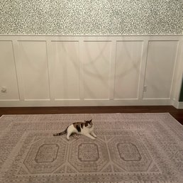 Wainscoting and wallpaper