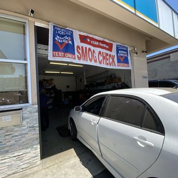 15 Minute Smog Check - My car getting the smog check! Employee said it would take 10 minutes, but everything felt faster. - Smog Check Stations Near Me - Van Nuys, California