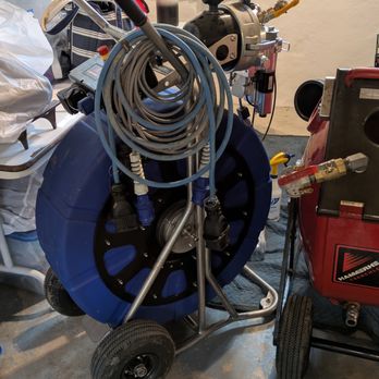 Drain Tech - Equipment used in the installation of a Hammerhead sewer drain liner. Trenchless repair could save you thousands  if your pipe qualifies. - Plumbing Near Me - Dayton, Ohio