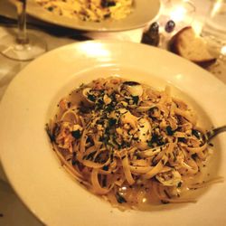 Angelina Ristorante - Pasta with clams, garlic, and white wine.