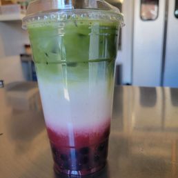 Strawberry Matcha Latte