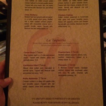 The Mexican Corner - Menu - Mexican Near Me - Whistler, British Columbia