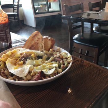 The Diner - Hubby's corned beef breakfast. Wasn't fast enough before he dug in. - American Near Me - McMinnville, Oregon The Diner - Hubby's corned beef breakfast. Wasn't fast enough before he dug in. - American Near Me - McMinnville, Oregon
