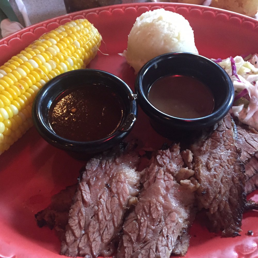 Wishbone - Beef brisket with mash potatoes and corn. - Breakfast & Brunch Near Me - Chicago, Illinois Wishbone - Beef brisket with mash potatoes and corn. - Breakfast & Brunch Near Me - Chicago, Illinois