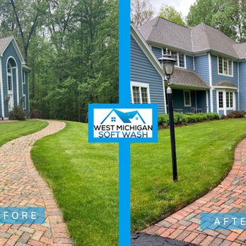 WM Softwash - West Michigan Soft Wash Before & After Photos - Window Washing Near Me WM Softwash - West Michigan Soft Wash Before & After Photos - Window Washing Near Me