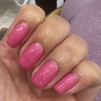 Deluxe Nail Spa - At the salon with nails freshly done. A bright pink - Nail Salons Near Me - El Paso, Texas Deluxe Nail Spa - At the salon with nails freshly done. A bright pink - Nail Salons Near Me - El Paso, Texas