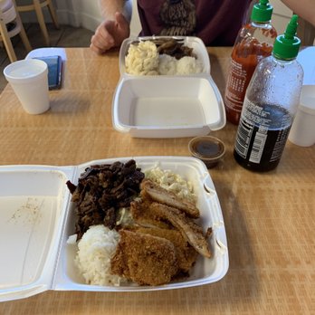 Hula Wok BBQ - Half and Half Mixed Plate - Chinese Near Me - San Ramon, California Hula Wok BBQ - Half and Half Mixed Plate - Chinese Near Me - San Ramon, California