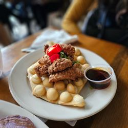 Spiced Maple Chicken 'n Waffles