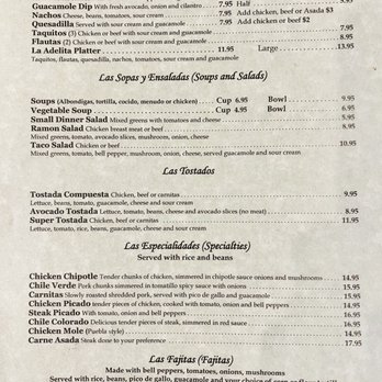 La Adelita - Menu P.1 (Jan 2022) - Mexican Near Me - Monrovia, California La Adelita - Menu P.1 (Jan 2022) - Mexican Near Me - Monrovia, California