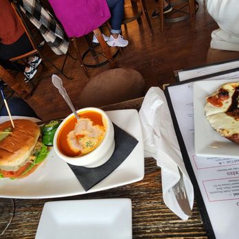 Potomac Point Winery - Ribeye burger and tomato soup. Add $3 if trading salad for this tomato soup. SMH. - Wineries Near Me - Stafford, Virginia Potomac Point Winery - Ribeye burger and tomato soup. Add $3 if trading salad for this tomato soup. SMH. - Wineries Near Me - Stafford, Virginia
