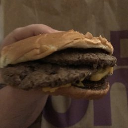 Ughhh did someone sit on my McDouble??? Ughhh did someone sit on my McDouble???