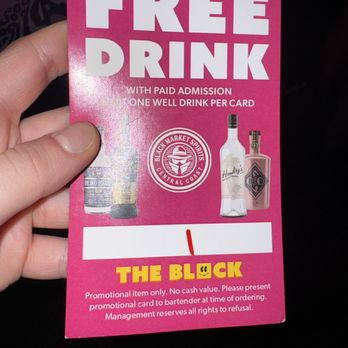 We All Scream - The drink card in question.... - Dance Clubs Near Me - Las Vegas, Nevada