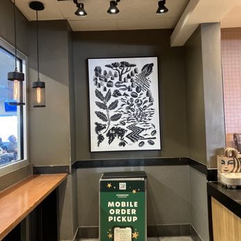 Starbucks - a mobile pickup sign in a coffee shop - Coffee & Tea Near Me - Charlotte, North Carolina Starbucks - a mobile pickup sign in a coffee shop - Coffee & Tea Near Me - Charlotte, North Carolina