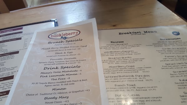 Menu photo 8 The Huckleberry Louisville, CO