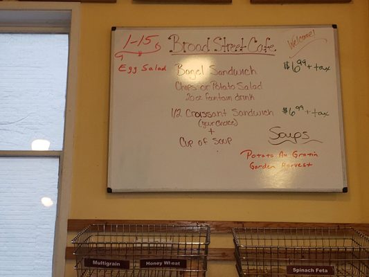 Menu photo 5 Broad Street Cafe Saint Joseph, MI