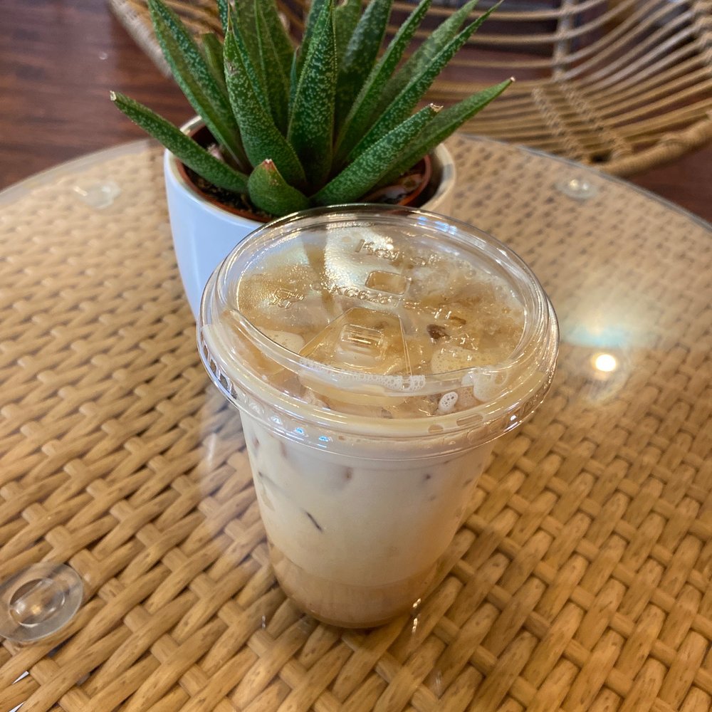 Yonder Coffee - Yummy vanilla latte with oat milk! Yum! - Coffee & Tea Near Me - Northridge, California
