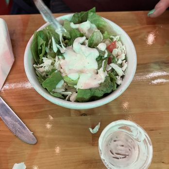 Primo’s Pizza And Pasta - Salad with ranch - Pizza Near Me - Chelsea, Alabama Primo’s Pizza And Pasta - Salad with ranch - Pizza Near Me - Chelsea, Alabama