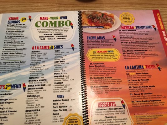 Menu photo 2 Los Cotorros Mexican Sheridan, IN Menu photo 2 Los Cotorros Mexican Sheridan, IN