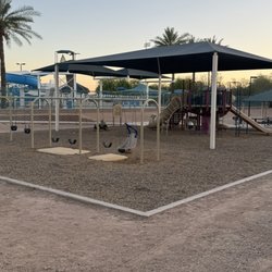 Nozomi Park - Playground outside the dog park and pool area. Also special needs accessibility