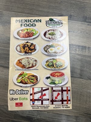 Menu photo 3 Iguana's Mexican Food Norwalk, CA