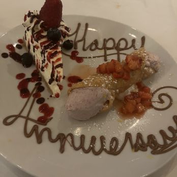 333 Pacific - Our special "anniversary" dessert. - Steakhouses Near Me - Oceanside, California