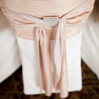 Parkway Events - Chair cover tied with Swarovski Crystal holder. - Party & Event Planning Near Me - Berkeley, California Parkway Events - Chair cover tied with Swarovski Crystal holder. - Party & Event Planning Near Me - Berkeley, California