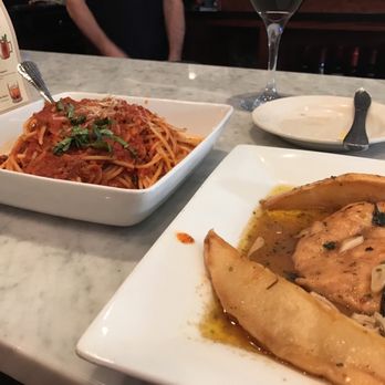 Oggi Trattoria - Could not decide between my favorites. Chicken Vesuvius or Spaghetti with meet sauce. Ordered both. Lunch tomorrow. - Italian Near Me - Chicago, Illinois Oggi Trattoria - Could not decide between my favorites. Chicken Vesuvius or Spaghetti with meet sauce. Ordered both. Lunch tomorrow. - Italian Near Me - Chicago, Illinois