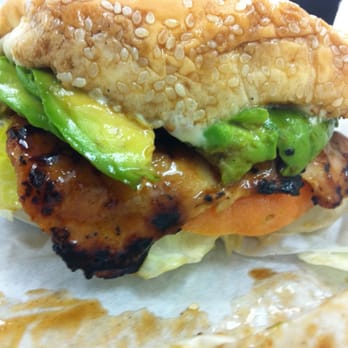 Golden Burger 11 - Chicken teriyaki burger with avocado - Fast Food Near Me - Los Angeles, California Golden Burger 11 - Chicken teriyaki burger with avocado - Fast Food Near Me - Los Angeles, California