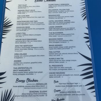 Test Pilot - Menu - Tiki Bars Near Me - Santa Barbara, California Test Pilot - Menu - Tiki Bars Near Me - Santa Barbara, California