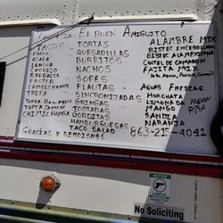 El Buen Tacos - Menu - see updated phone number