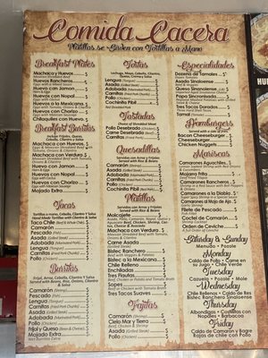 Menu photo 2 Tacos El Limoncito Inglewood, CA