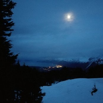 Dale Clemens Cabin - Night shot - Hiking Near Me - Seward, Alaska Dale Clemens Cabin - Night shot - Hiking Near Me - Seward, Alaska