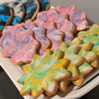 Micky's Bake Shoppe - a platter of decorated cookies - Desserts Near Me
