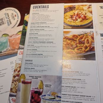 Red Lobster - Cocktail menu - Seafood Near Me - Orlando, Florida Red Lobster - Cocktail menu - Seafood Near Me - Orlando, Florida
