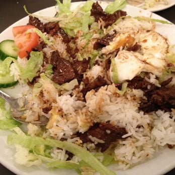 Phnom Penh - Beef on rice with egg after mixing~ - Cambodian Near Me - Vancouver, British Columbia