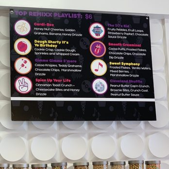 Remixx Ice Cream + Cereal Bar - Playlist - Ice Cream & Frozen Yogurt Near Me - Cleveland, Ohio Remixx Ice Cream + Cereal Bar - Playlist - Ice Cream & Frozen Yogurt Near Me - Cleveland, Ohio