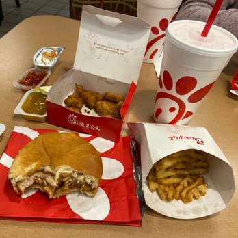 Chick-fil-A - Food massacre has begun. - Fast Food Near Me - Houston, Texas