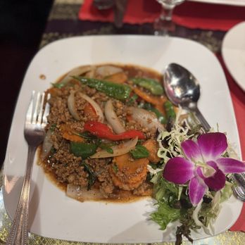 Thai Palace - Pork Basil - Thai Near Me - Bradenton, Florida